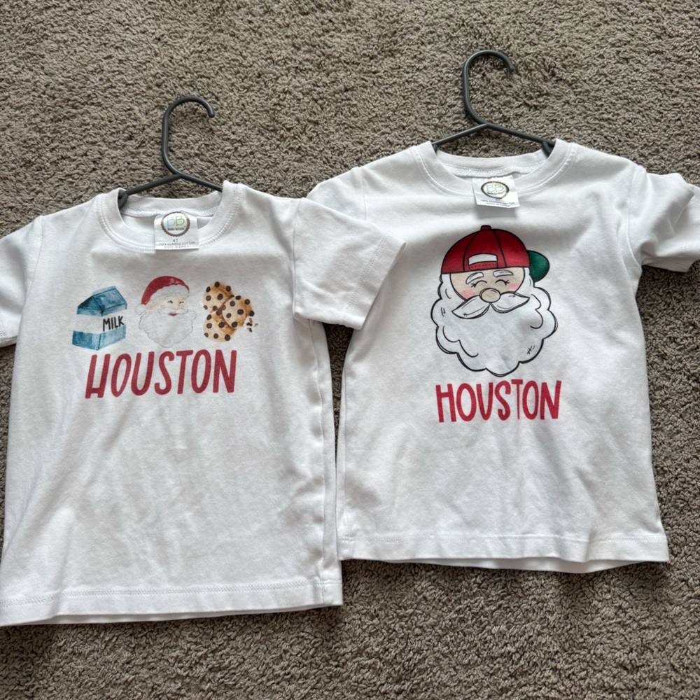 Toddler boy Christmas shirts. “HOUSTON”